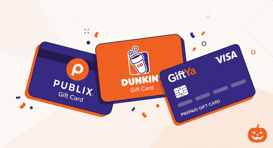 Still spooky season — Publix, Dunkin, and Visa gift cards, Halloween-anchor tile