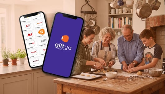 GiftYa Select, one card the recipient can spend at thousands of brands.