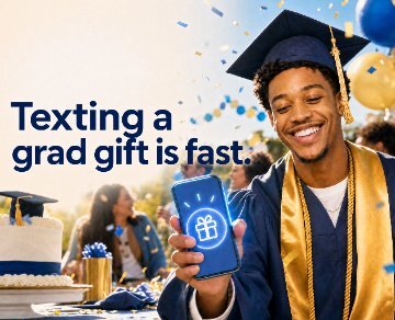 Graduation gift ideas you can text