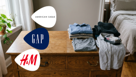 Back-to-school fashion brands — American Eagle, Gap, H&M, textable via GiftYa