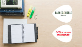 School supplies brands — Barnes & Noble and Office Depot, textable via GiftYa