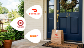 First-day brands — Target and Dunkin', textable via GiftYa